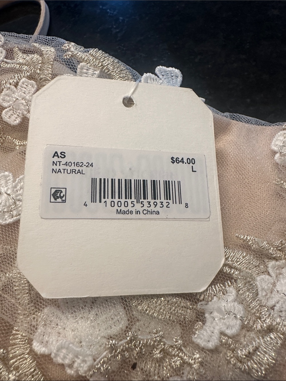Altar'd State Sheer White & Gold Floral Lace Chemise - Picture 9 of 10